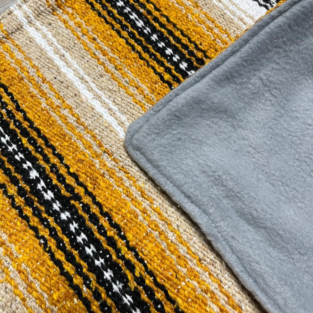 Bedding for Small Animals - Sleeping Bed for Cats or Small Dogs - Puppy Mat Blanket (Tan/Yellow)