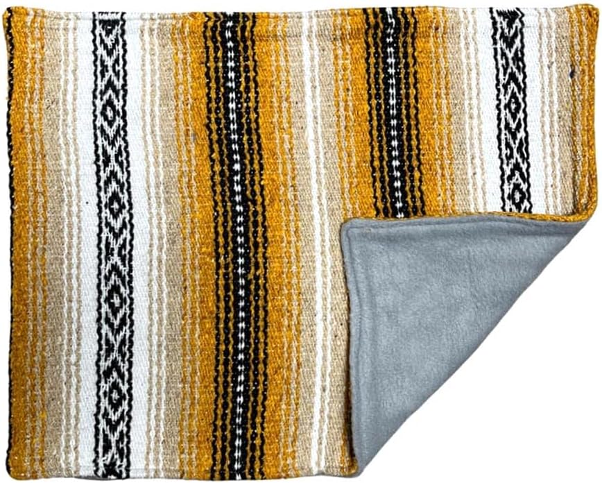 Bedding for Small Animals - Sleeping Bed for Cats or Small Dogs - Puppy Mat Blanket (Tan/Yellow)