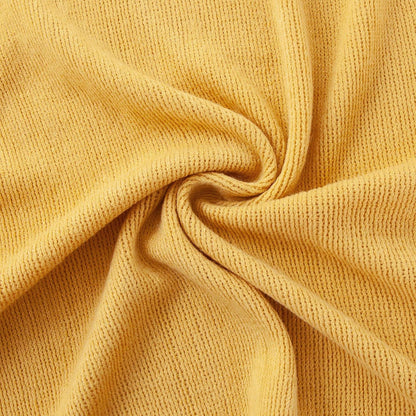 Vonty Mustard Yellow Knitted Blanket with Tassels Fringe 50" x 60", Super Soft Knit Throw Blanket, Farmhouse Decorative Lightweight Blanket for Couch, Sofa, Bed