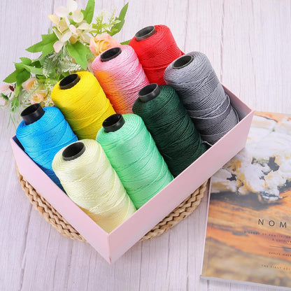Nylon String 3 Strands Twisted Mason Line 1.5mm x 218 Yards Nylon Twine String for DIY Projects, Home Improvement, Gardening, Gift Wrapping, Christmas Party Supplies, Light Yellow