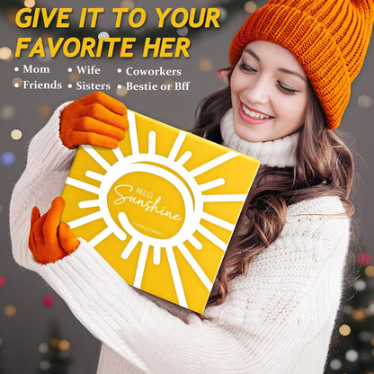 Birthday Gifts for Women Self Care Get Well Gifts Baskets Spa Care Package, Inspirational Sunflower Thinking of You Thank You Gift Sending Sunshine Box, Get Well Gifts for Mom Friends Sister Teacher