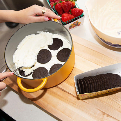 Dutch Baby Dutch Oven with Lid (Mustard, 3.5-Quart) | Enameled Cast Iron, Round Shape | Safe for Stovetops & Ovens up to 500°F | Space-Saving & Dishwasher-Friendly | Small-Batch Cooking