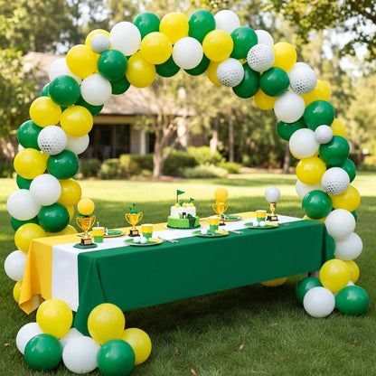 3 Pcs Back to School Disposable Tablecloths 51" x 108" Rectangle Plastic Table Covers Table Runner for Birthday Wedding Baby Shower Party Decorations Supplies (Yellow,White,Green)