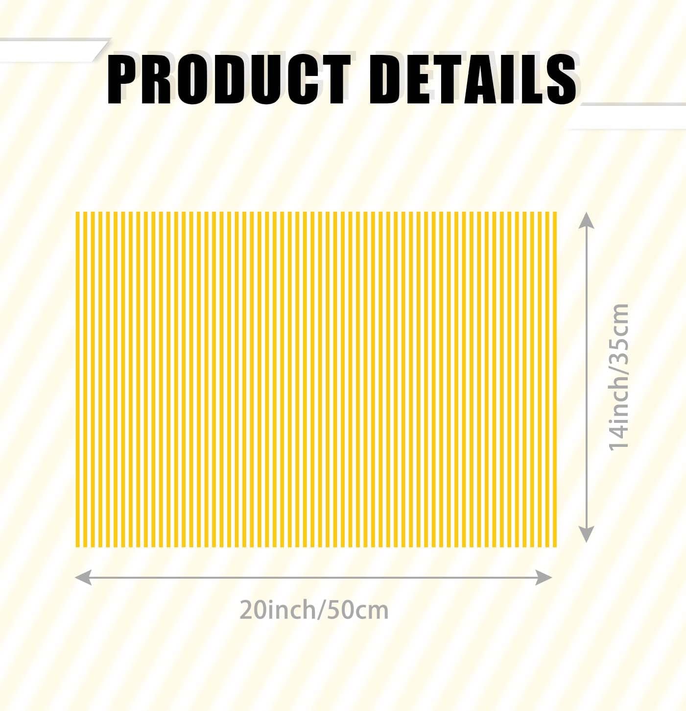 10 Sheets Yellow Striped Tissue Paper 14 x 20 Inches Yellow and White Striped Gift Wrapping Tissue Paper for Gift Bags Wedding Birthday Party Packaging Crafts