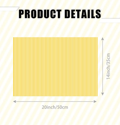 10 Sheets Yellow Striped Tissue Paper 14 x 20 Inches Yellow and White Striped Gift Wrapping Tissue Paper for Gift Bags Wedding Birthday Party Packaging Crafts
