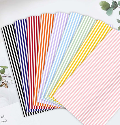10 Sheets Yellow Striped Tissue Paper 14 x 20 Inches Yellow and White Striped Gift Wrapping Tissue Paper for Gift Bags Wedding Birthday Party Packaging Crafts