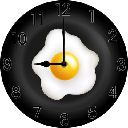 Lemon Wall Clock for Kitchen Yellow Clocks Lemon Kitchen Decor Silent Non Ticking Round Wall Clock Battery Operated Silent Clocks Movement 10 Inches Non Ticking Room Decor