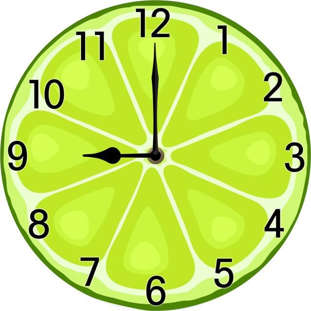 Lemon Wall Clock for Kitchen Yellow Clocks Lemon Kitchen Decor Silent Non Ticking Round Wall Clock Battery Operated Silent Clocks Movement 10 Inches Non Ticking Room Decor