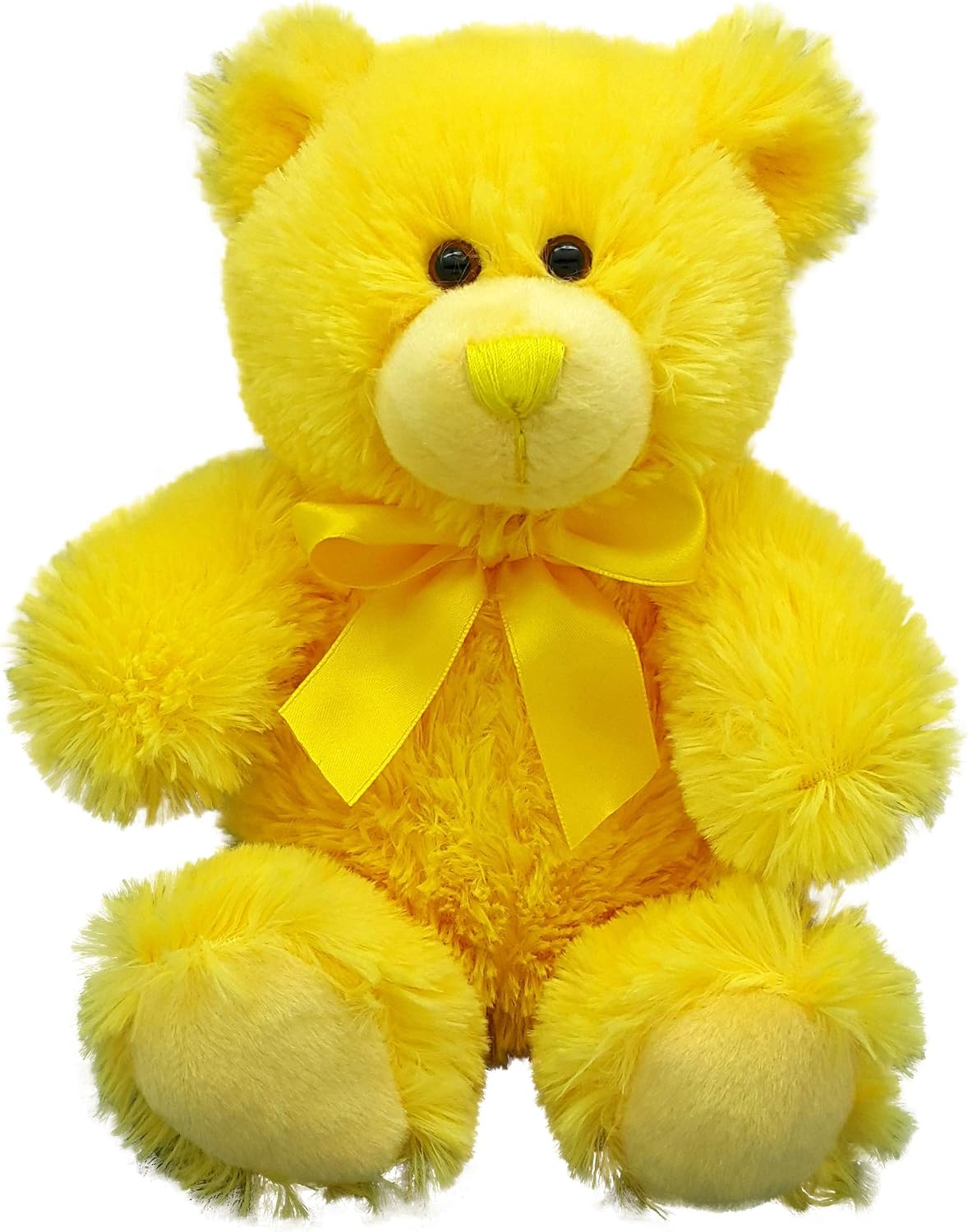 8" Yellow Teddy Bear – Soft Plush Yellow Bear, Small Bear, Perfect for Kids, Birthdays, Holidays, and More!