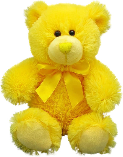 8" Yellow Teddy Bear – Soft Plush Yellow Bear, Small Bear, Perfect for Kids, Birthdays, Holidays, and More!