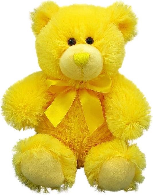 8" Yellow Teddy Bear – Soft Plush Yellow Bear, Small Bear, Perfect for Kids, Birthdays, Holidays, and More!