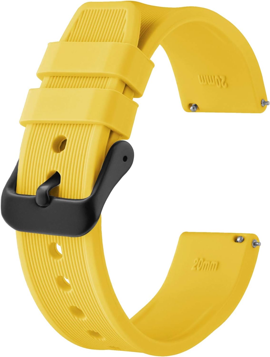 Sport Silicone Watch Band 18mm 20mm 22mm 24mm, Quick Release Rubber Replacement Band for Men Women Bracelet