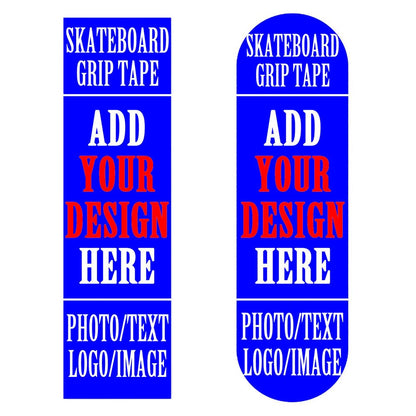 Custom Skateboard Grip Tape Add Your Own Design 9x33 Inch Personalized Skateboard Sticker with Photo Text Image Logo Customized Longboard Stickers Gifts for Friends, Yellow