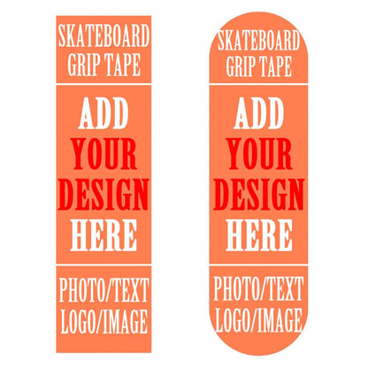 Custom Skateboard Grip Tape Add Your Own Design 9x33 Inch Personalized Skateboard Sticker with Photo Text Image Logo Customized Longboard Stickers Gifts for Friends, Yellow