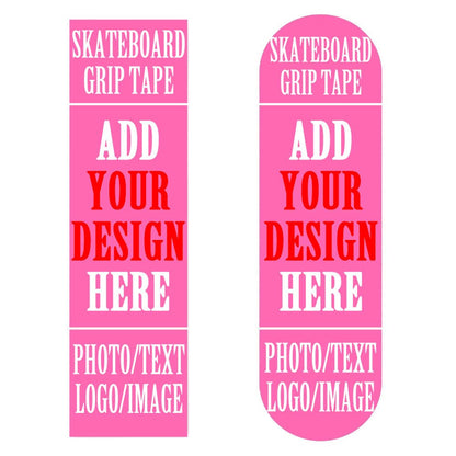Custom Skateboard Grip Tape Add Your Own Design 9x33 Inch Personalized Skateboard Sticker with Photo Text Image Logo Customized Longboard Stickers Gifts for Friends, Yellow