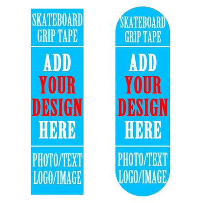 Custom Skateboard Grip Tape Add Your Own Design 9x33 Inch Personalized Skateboard Sticker with Photo Text Image Logo Customized Longboard Stickers Gifts for Friends, Yellow