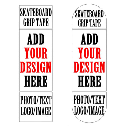 Custom Skateboard Grip Tape Add Your Own Design 9x33 Inch Personalized Skateboard Sticker with Photo Text Image Logo Customized Longboard Stickers Gifts for Friends, Yellow