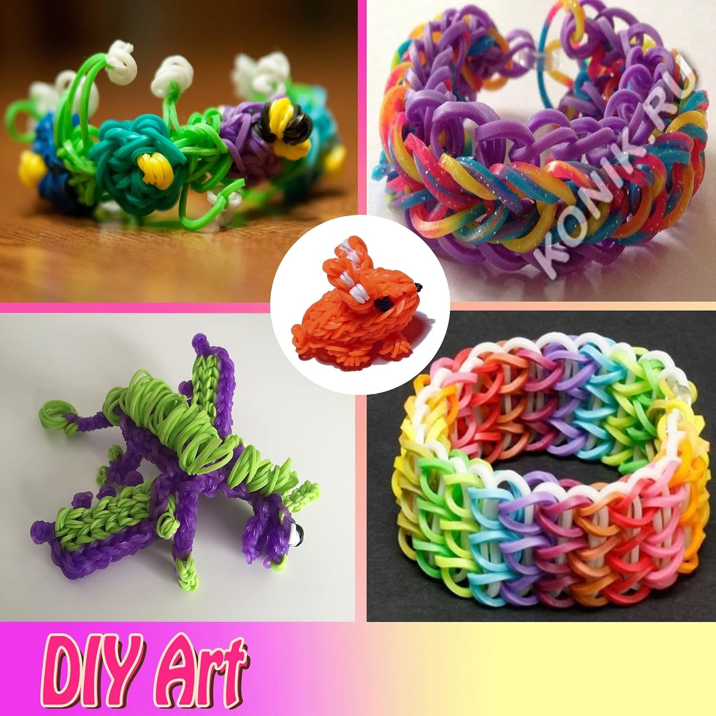 Loom Rubber Band Refill, Yellow 900 Pcs.