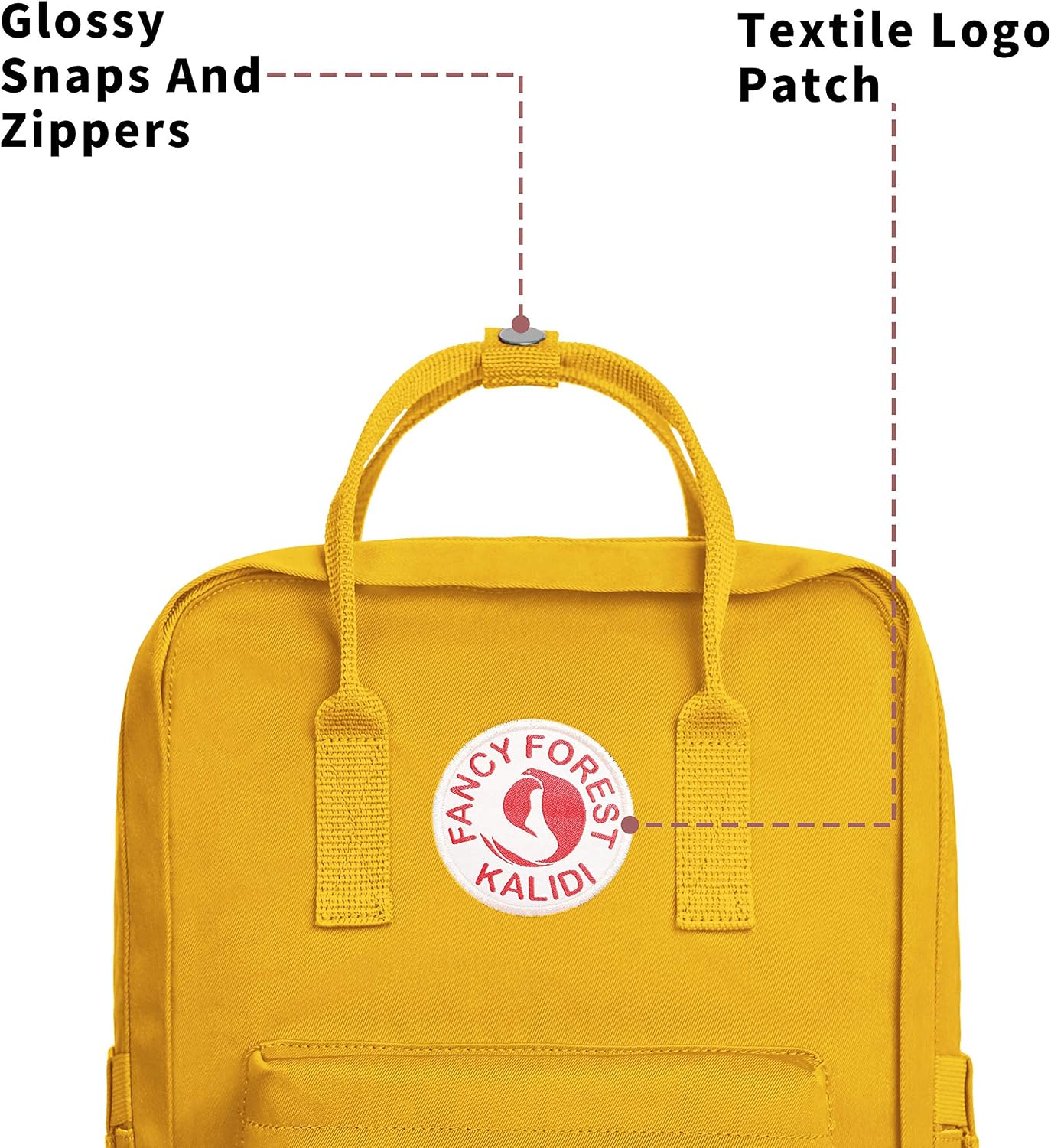 Casual Laptop Backpack 15 Inches Square Daypack Totepack Travel Bag | Anti Splash Multi Pockets Classic Adjustable Rucksack For Outdoor Sports College Hiking Gym Camping Women, Yellow