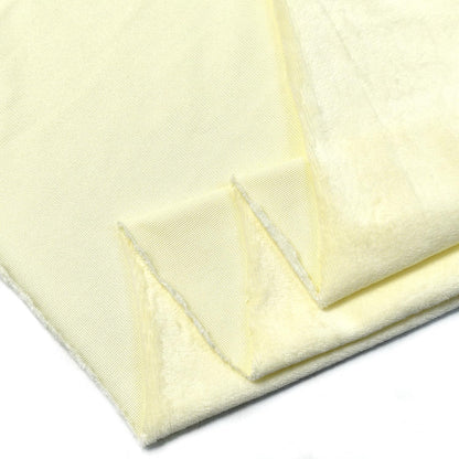 Light Yellow Minky Fabric by The Yard, 60" Wide, 1 Yard | Plush, Super Soft, Short Pile Smooth Material for DIY Sewing, Craft Projects