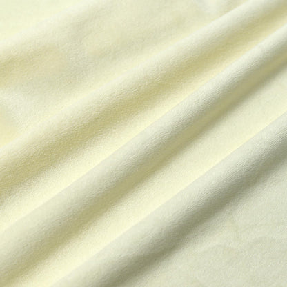 Light Yellow Minky Fabric by The Yard, 60" Wide, 1 Yard | Plush, Super Soft, Short Pile Smooth Material for DIY Sewing, Craft Projects