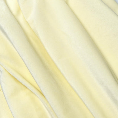 Light Yellow Minky Fabric by The Yard, 60" Wide, 1 Yard | Plush, Super Soft, Short Pile Smooth Material for DIY Sewing, Craft Projects