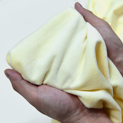 Light Yellow Minky Fabric by The Yard, 60" Wide, 1 Yard | Plush, Super Soft, Short Pile Smooth Material for DIY Sewing, Craft Projects