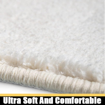 Ultra Soft Small Bathroom Rugs Cartoon Non Slip Oval Bath Mat for Bathtub Super Absorbent Washable Thick Plush Doormat Shaggy Shower Floor Bathmat Cute Indoor Door Mats 16" X 24"/Lemon