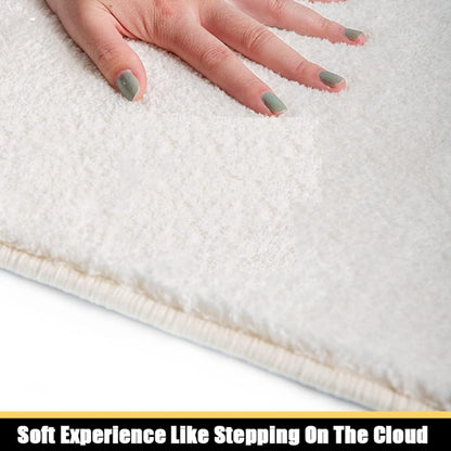 Ultra Soft Small Bathroom Rugs Cartoon Non Slip Oval Bath Mat for Bathtub Super Absorbent Washable Thick Plush Doormat Shaggy Shower Floor Bathmat Cute Indoor Door Mats 16" X 24"/Lemon