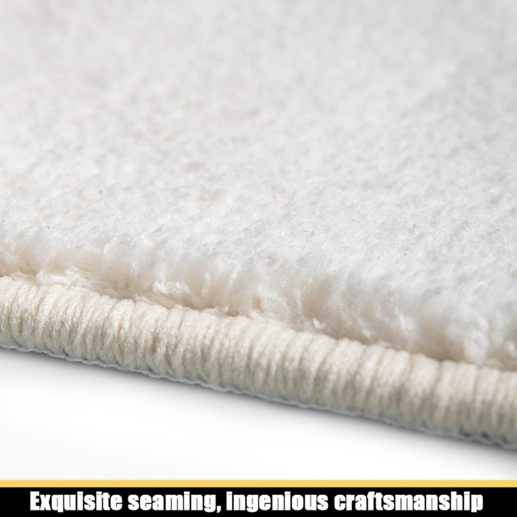 Ultra Soft Small Bathroom Rugs Cartoon Non Slip Oval Bath Mat for Bathtub Super Absorbent Washable Thick Plush Doormat Shaggy Shower Floor Bathmat Cute Indoor Door Mats 16" X 24"/Lemon