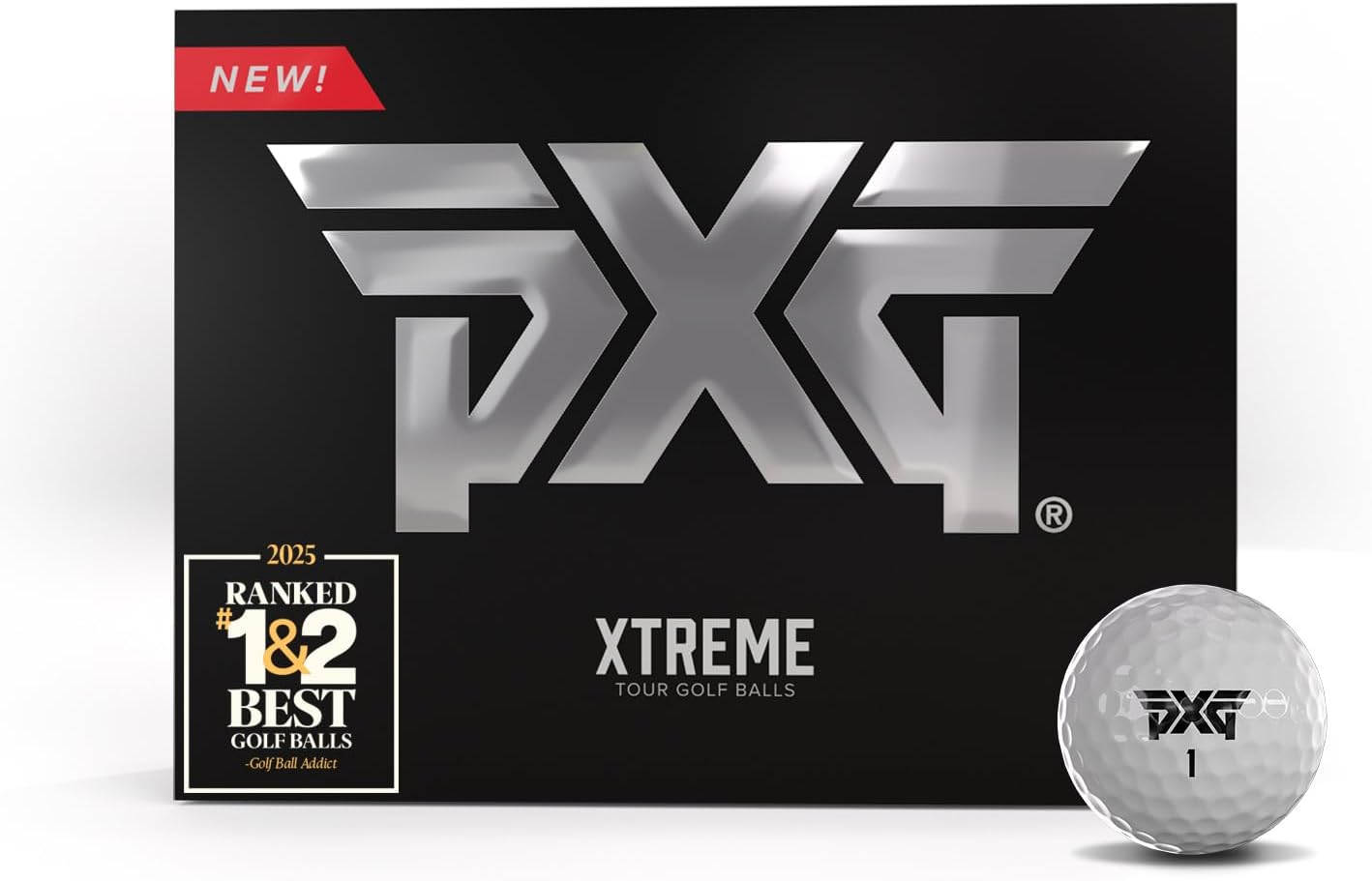 Golf Xtreme Tour Golf Balls for Men, 12 Pack, 4 Sleeves