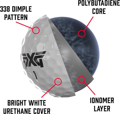 Golf Xtreme Tour Golf Balls for Men, 12 Pack, 4 Sleeves