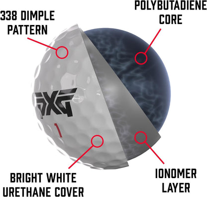 Golf Xtreme Tour Golf Balls for Men, 12 Pack, 4 Sleeves