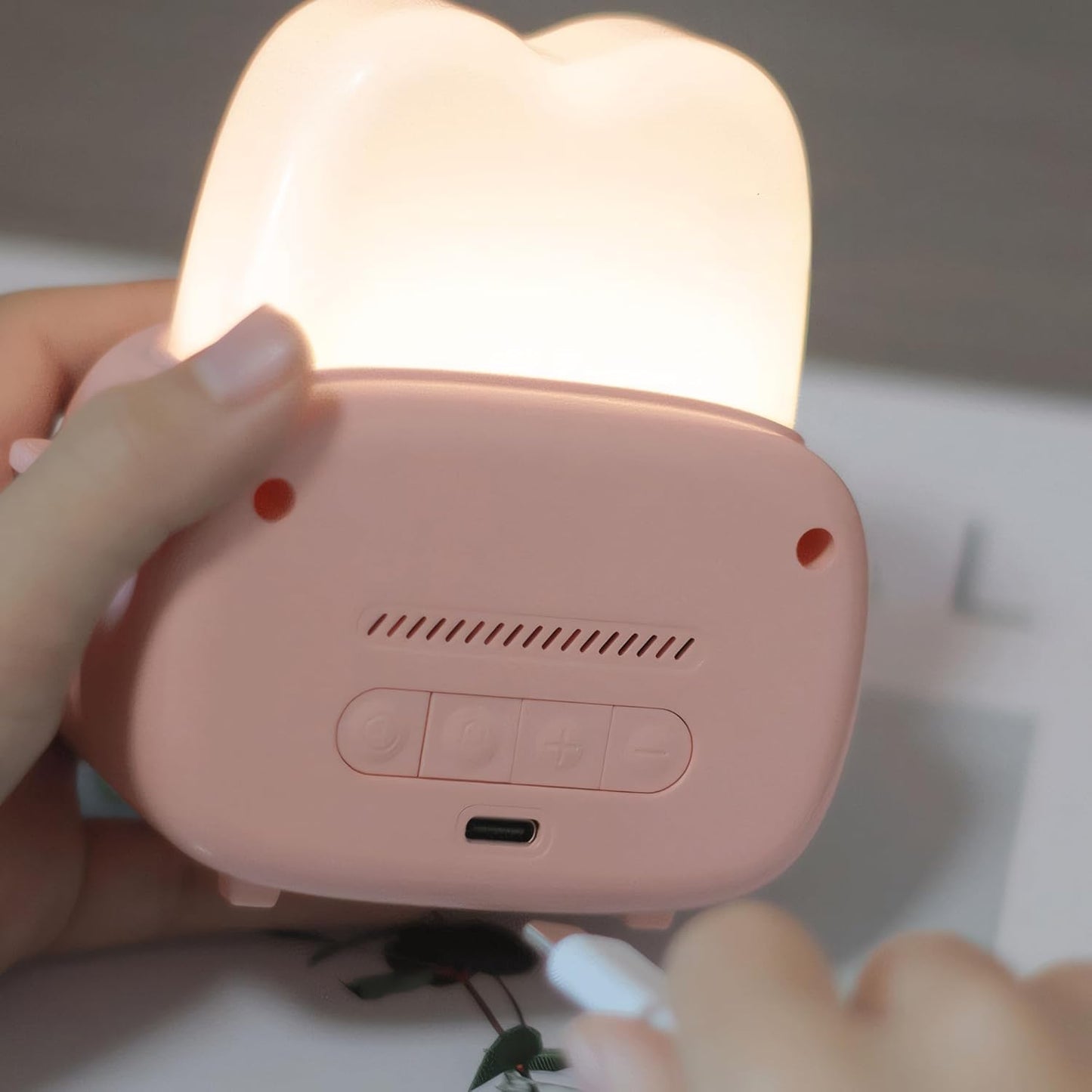 Kids Alarm Clock Cute Toaster Styling with 15 Minutes Sleep Timer Small Clocks Timer Bedside Lamp Adjustable Brightness Bedroom Light for Adults Teens Yellow