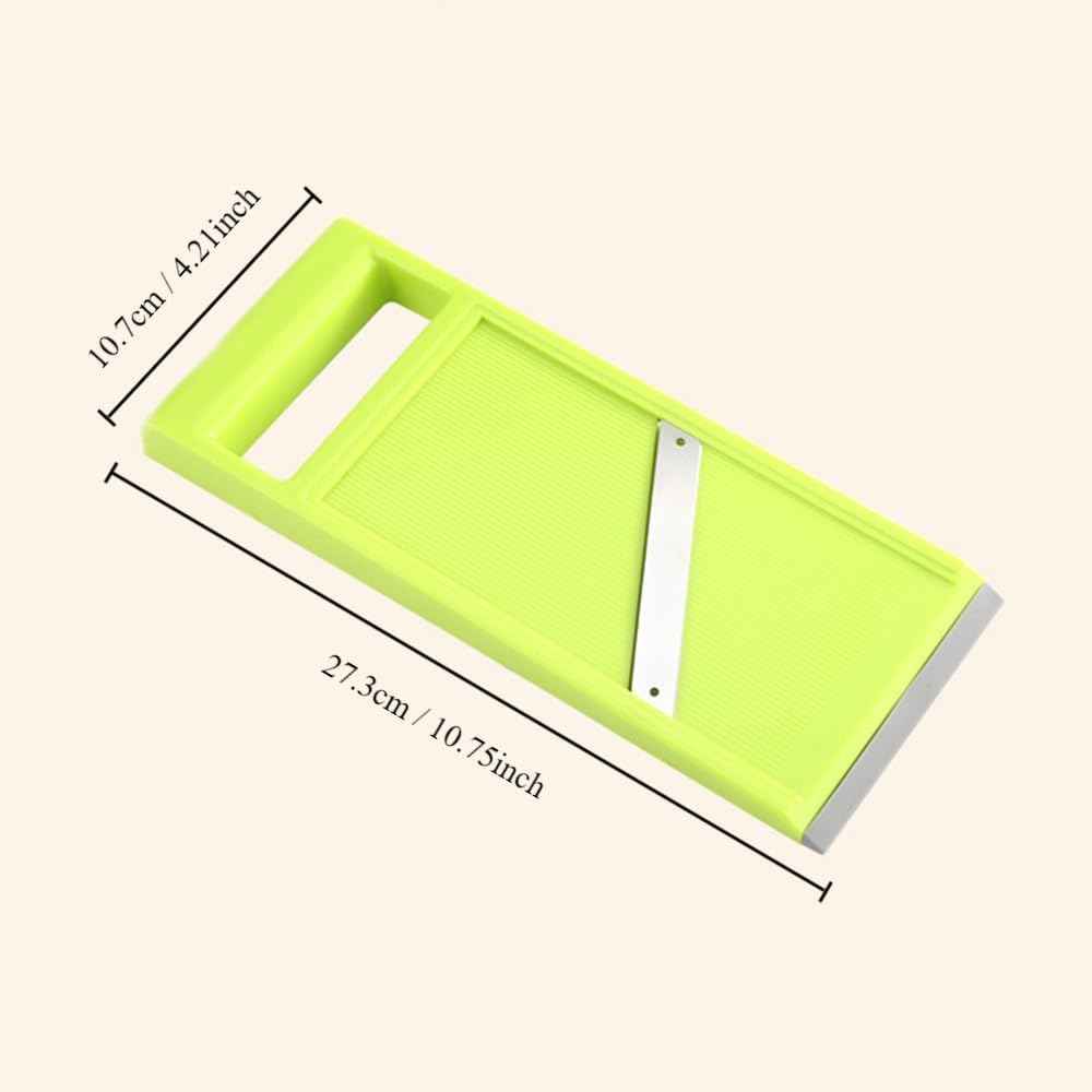 Plastic Vegetable Chip Maker with Stainless Steel Blades,Durable Yellow Vegetable Chopper,Easy to Clean,Multipurpose Potato Chip Slicer for Kitchen Cooking