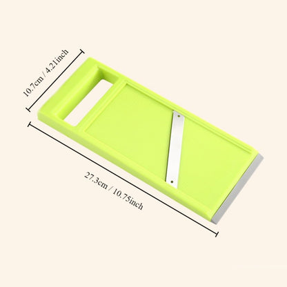 Plastic Vegetable Chip Maker with Stainless Steel Blades,Durable Yellow Vegetable Chopper,Easy to Clean,Multipurpose Potato Chip Slicer for Kitchen Cooking