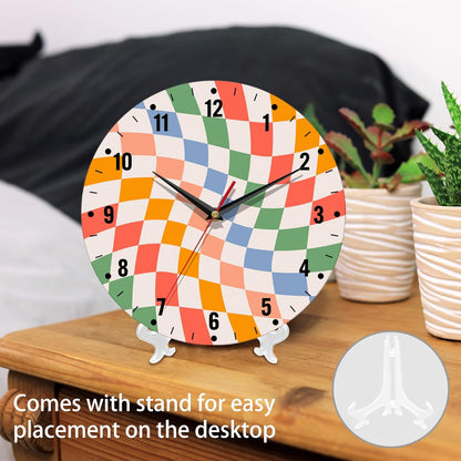 Clocks for Living Room,Lemon Wall Clock Battery Operated 10 Inch,Tropical Fruit Leaves Round Clock Silent Non-Ticking Wall Decor for Farmhouse Office Home School Living Room Bedroom