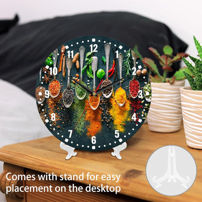 Clocks for Living Room,Lemon Wall Clock Battery Operated 10 Inch,Tropical Fruit Leaves Round Clock Silent Non-Ticking Wall Decor for Farmhouse Office Home School Living Room Bedroom