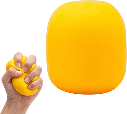 Squeeze Color Changing Squishy Soft Square Malt Sugar Filled Slow Stress Balls, Color Changing Squishy Sensory Toy, Anxiety Relief Shape Fidgets for Pull Stretch Squishy Toy (Yellow)