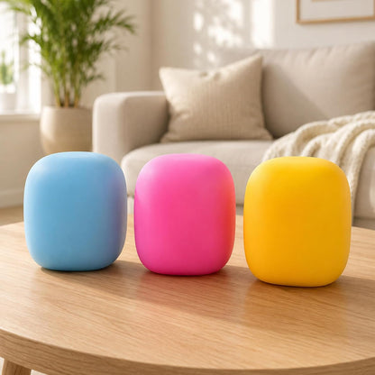 Squeeze Color Changing Squishy Soft Square Malt Sugar Filled Slow Stress Balls, Color Changing Squishy Sensory Toy, Anxiety Relief Shape Fidgets for Pull Stretch Squishy Toy (Yellow)