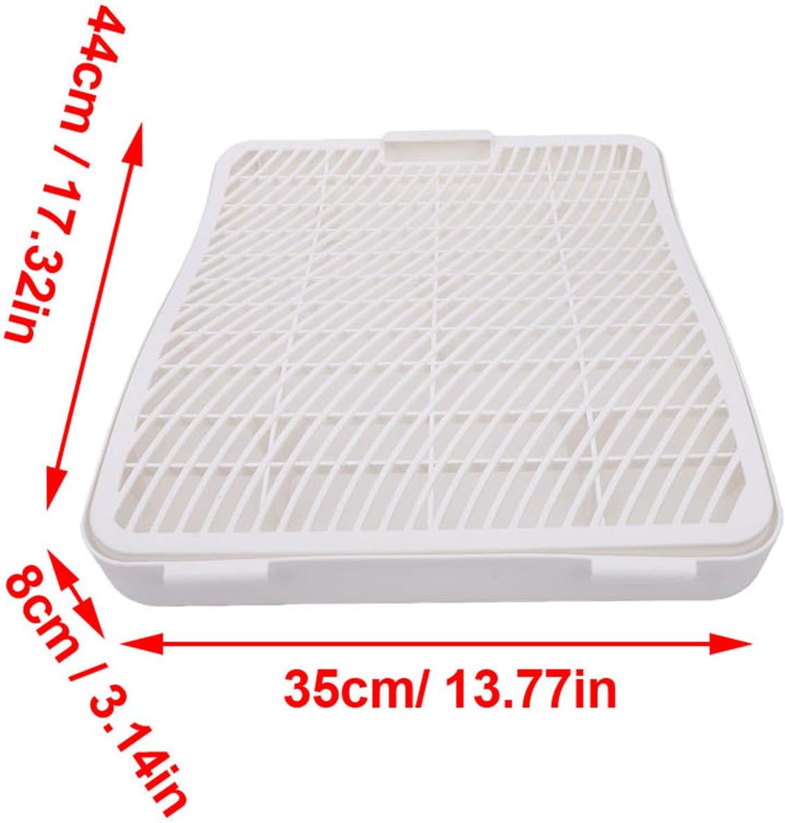 Litter Box Ramp Cat Step Stair Double Layer Plastic, Elevated Anti Splashing Catcher for Senior Kittens, Scatter Control Mat for Automatic High Sided Box (Yellow)