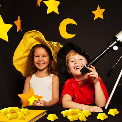 36 Pcs Star Stress Balls,2.16 Inch Mini Foam Squeeze Balls,Yellow Anxiety Relief Star Toys for Party Bag Gift Fillers Birthday Favors Classroom Prize