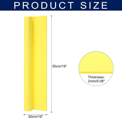 Foam Sheets Crafts 19x19 Inch 2mm EVA Craft Foam Paper Foam Sheets for Crafts Projects DIY Cosplay Modeling, Lemon Yellow