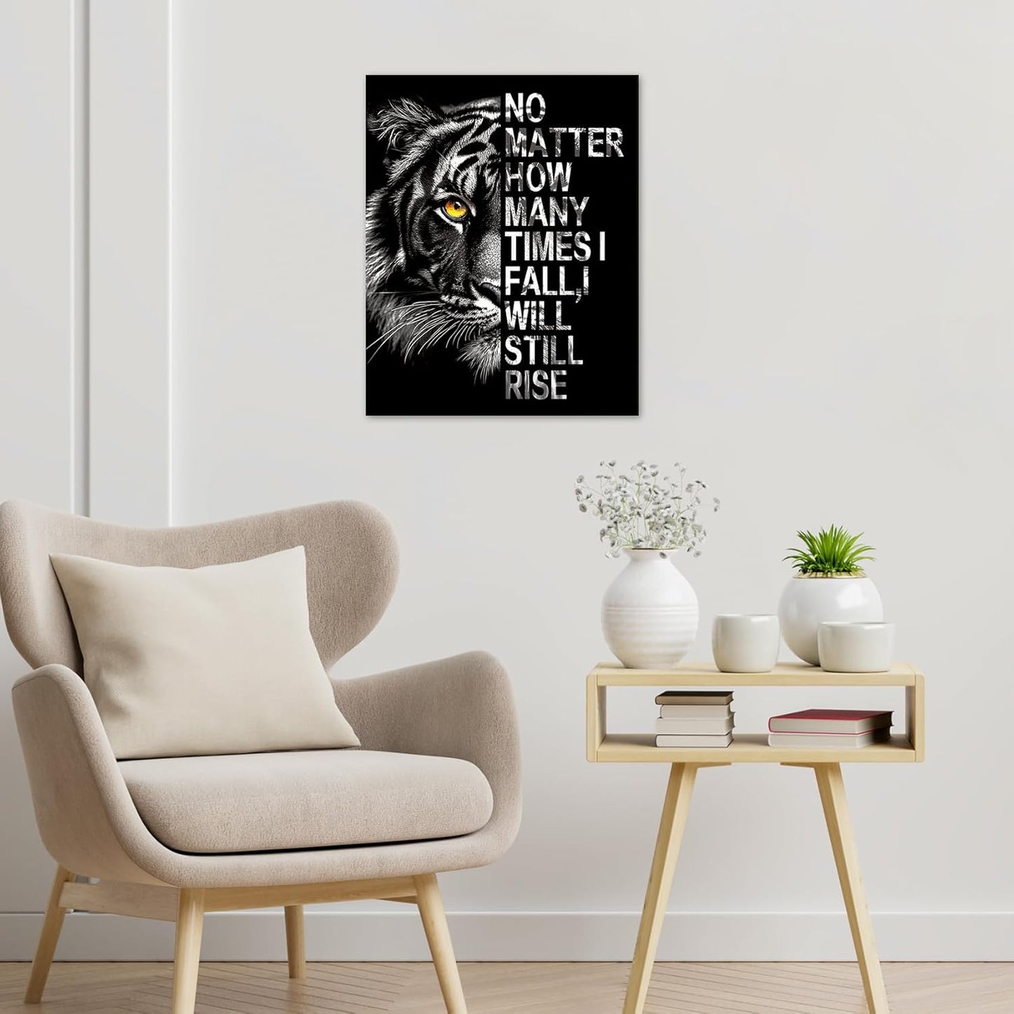 Farmhouse Yellow Floral Wall Art for Living Room, Country Wildflower and Leaf on Rustic Wood Canvas Wall Art Nature Botanical Flower Pictures for Bedroom Bathroom Wall Decor,16L X 12W inches