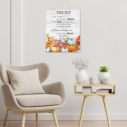 Farmhouse Yellow Floral Wall Art for Living Room, Country Wildflower and Leaf on Rustic Wood Canvas Wall Art Nature Botanical Flower Pictures for Bedroom Bathroom Wall Decor,16L X 12W inches