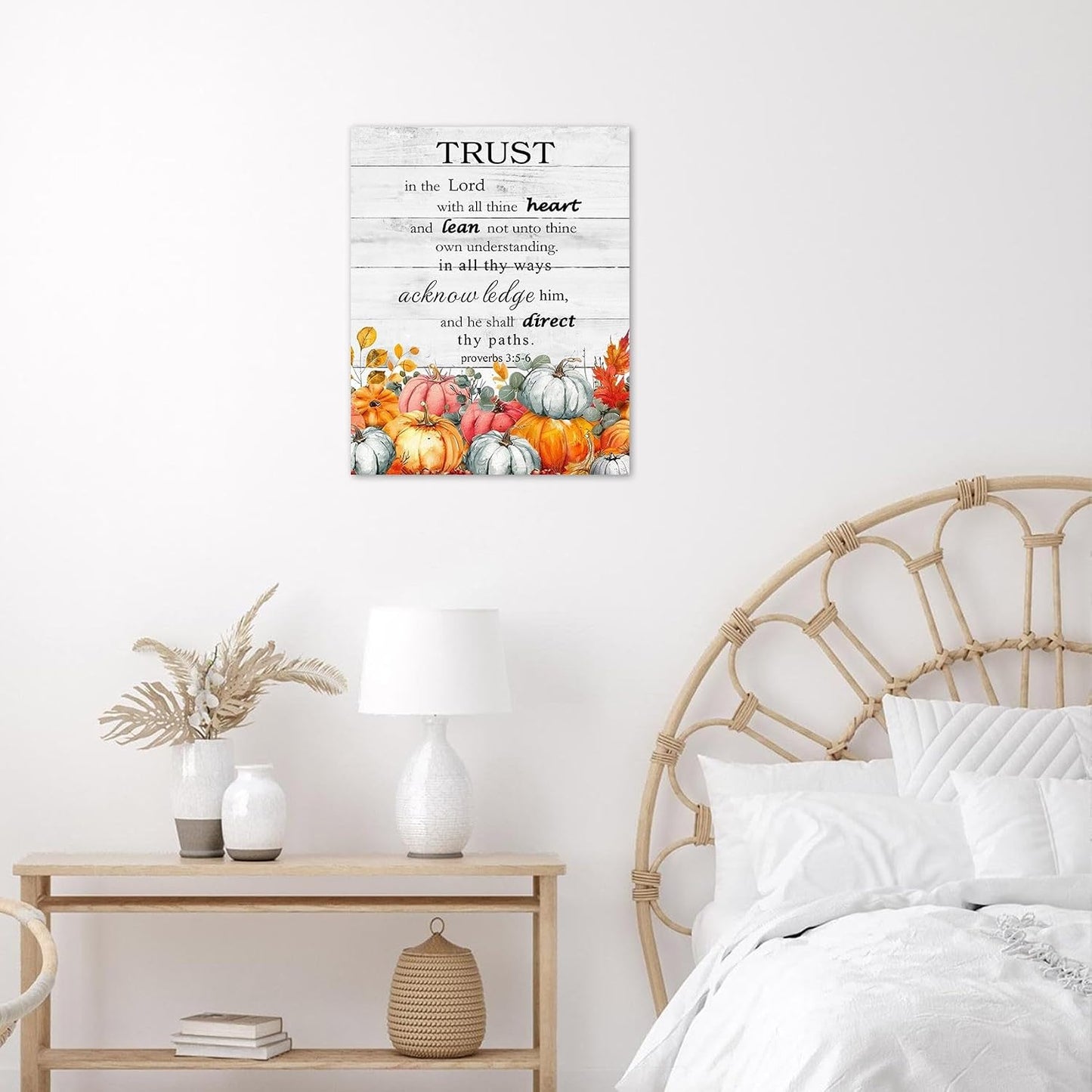 Farmhouse Yellow Floral Wall Art for Living Room, Country Wildflower and Leaf on Rustic Wood Canvas Wall Art Nature Botanical Flower Pictures for Bedroom Bathroom Wall Decor,16L X 12W inches