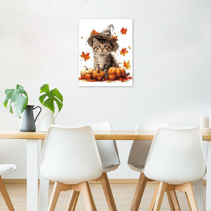 Farmhouse Yellow Floral Wall Art for Living Room, Country Wildflower and Leaf on Rustic Wood Canvas Wall Art Nature Botanical Flower Pictures for Bedroom Bathroom Wall Decor,16L X 12W inches