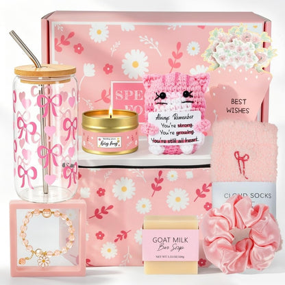 Sunshine Gifts for Women, Birthday Gift for Teen Girls, Teen Girl Gifts Trendy Stuff, Teenage Girl Gift Baskets, Cheer Up Set Feel Better Box for Women, Sister, Daughter, Her, Best Friend (Yellow)