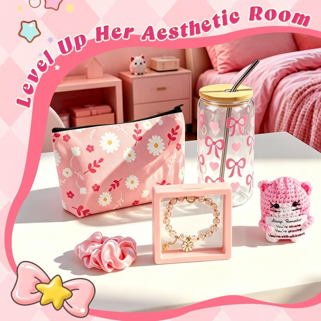Sunshine Gifts for Women, Birthday Gift for Teen Girls, Teen Girl Gifts Trendy Stuff, Teenage Girl Gift Baskets, Cheer Up Set Feel Better Box for Women, Sister, Daughter, Her, Best Friend (Yellow)