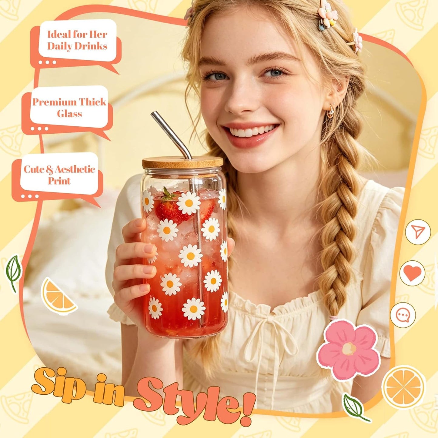 Sunshine Gifts for Women, Birthday Gift for Teen Girls, Teen Girl Gifts Trendy Stuff, Teenage Girl Gift Baskets, Cheer Up Set Feel Better Box for Women, Sister, Daughter, Her, Best Friend (Yellow)